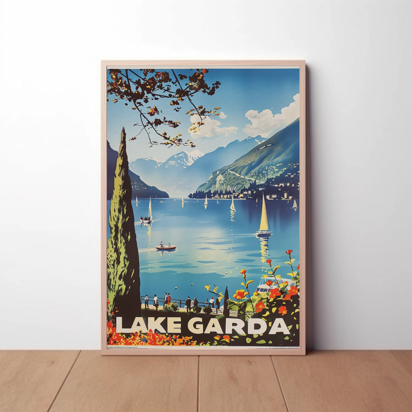 Lake Garda Vintage Poster