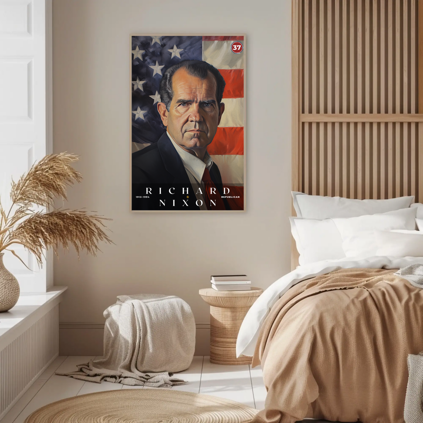 Richard Nixon 37th President Of The United States Portrait