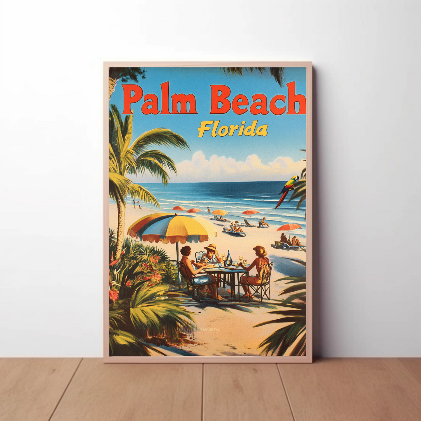 Palm Beach Florida Vintage Poster