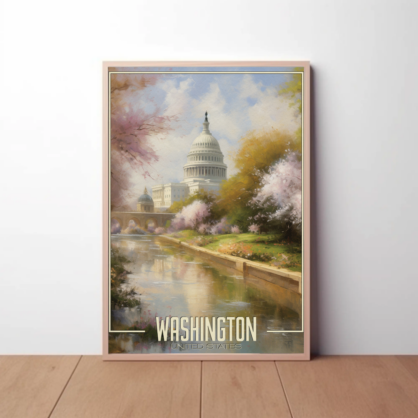Washington DC United States Vintage Poster