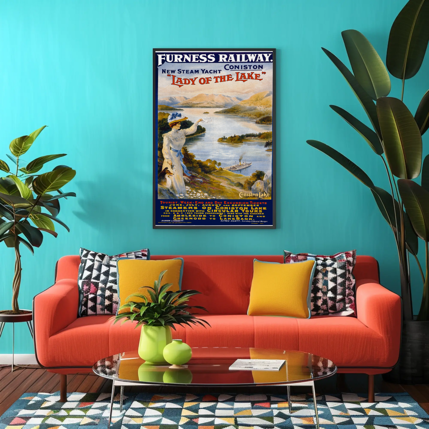 Lady of the Lake - Furness Railway Poster