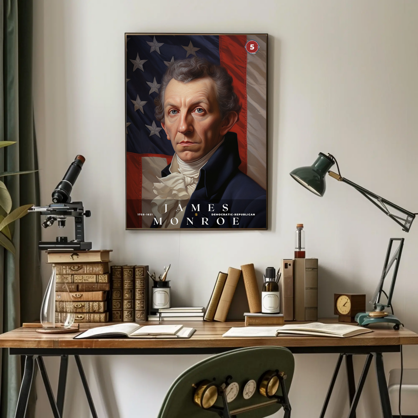 James Monroe 5th President Of The United States Portrait