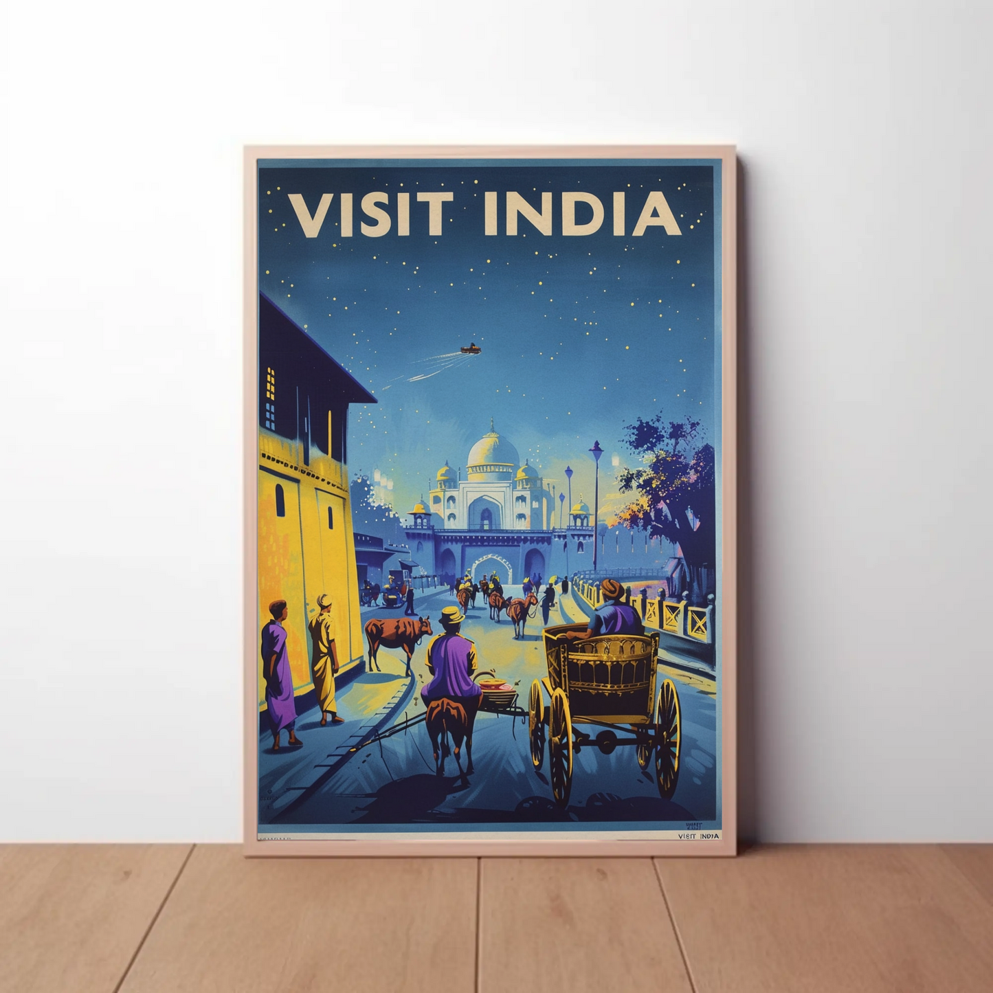 Visit India Vintage Poster