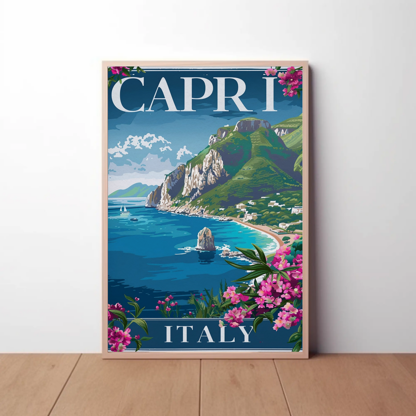 Capri Italy Vintage Poster