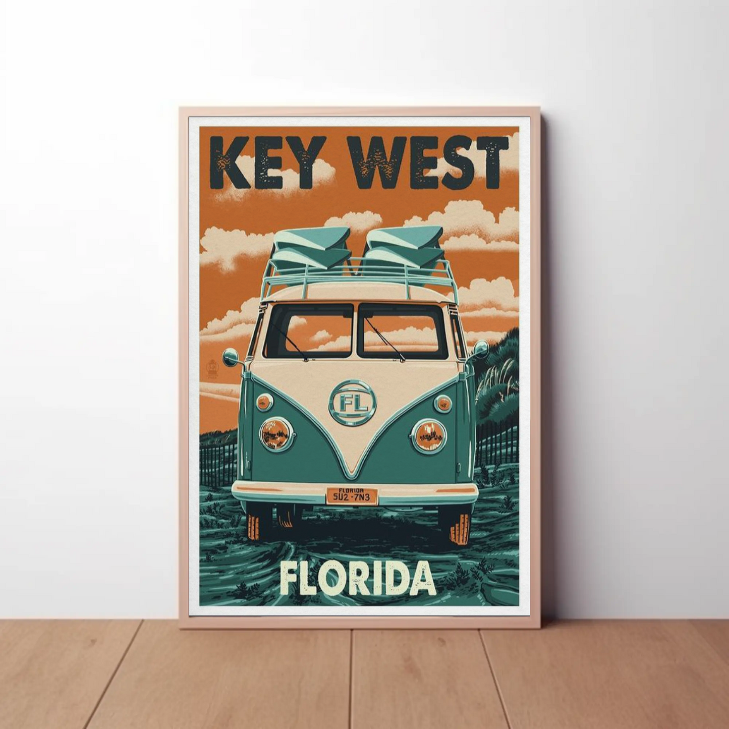 Key West Vintage Poster Florida Road Trip