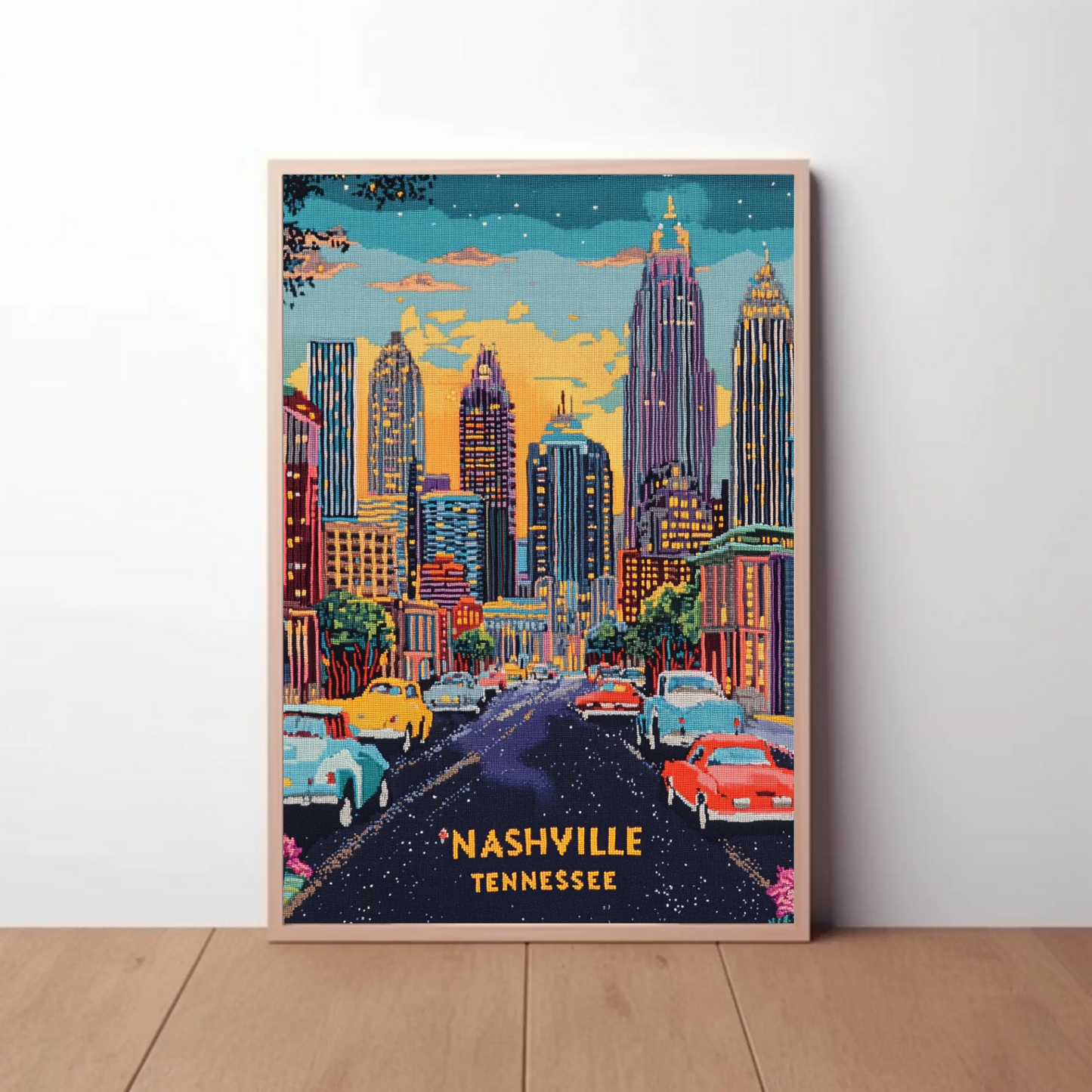 Nashville, Tennessee Vintage Travel Poster