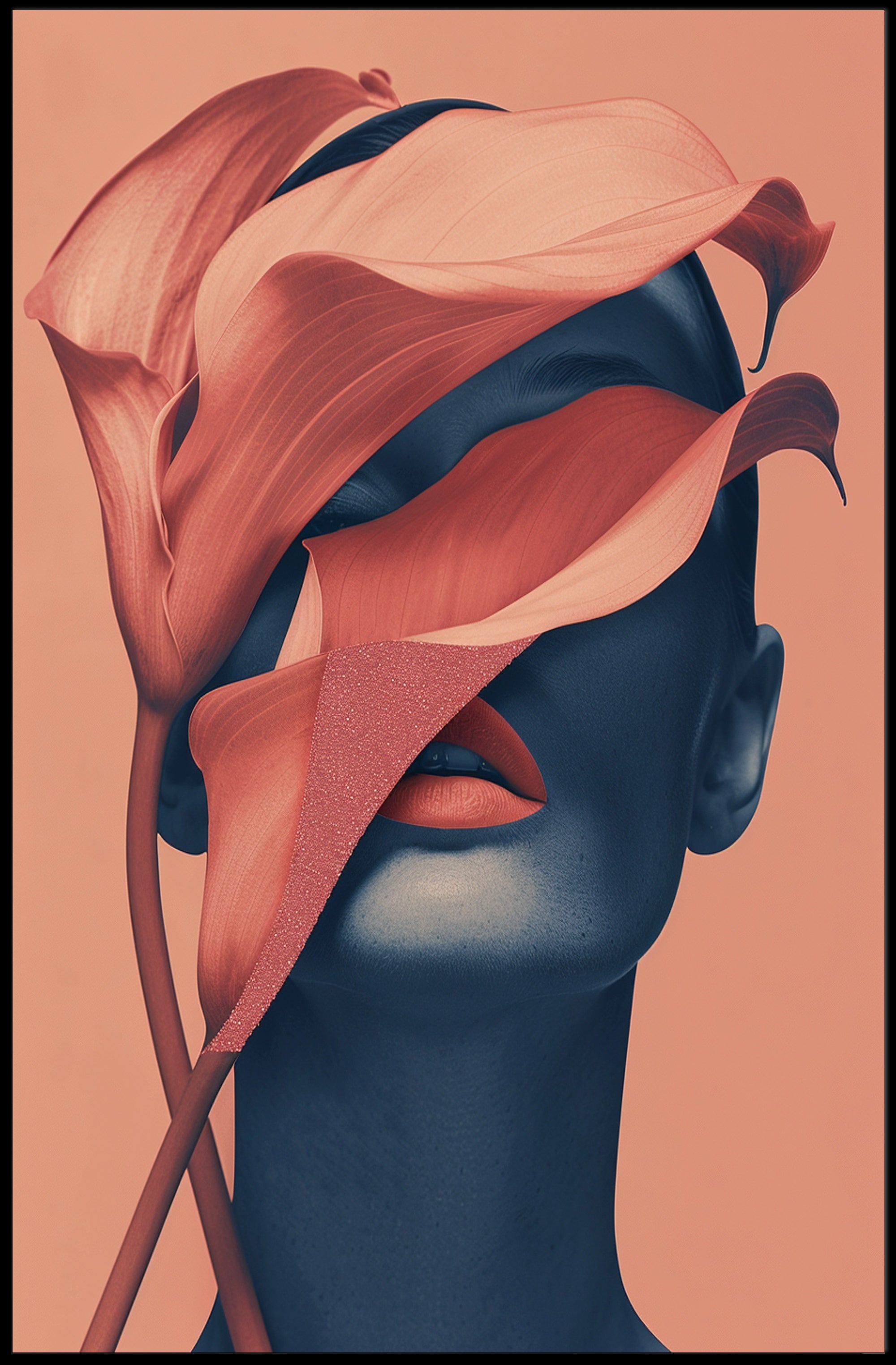 Striking Surreal Female Art Abstract or Artistic Poster PosterGoat