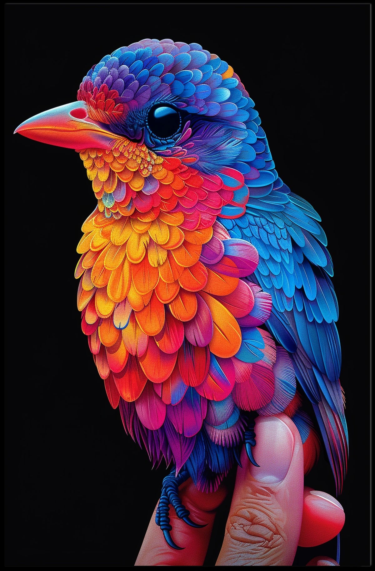 Vibrant Bird Of Paradise Poster