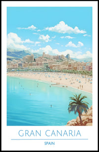 Gran Canaria Beach Scene Poster