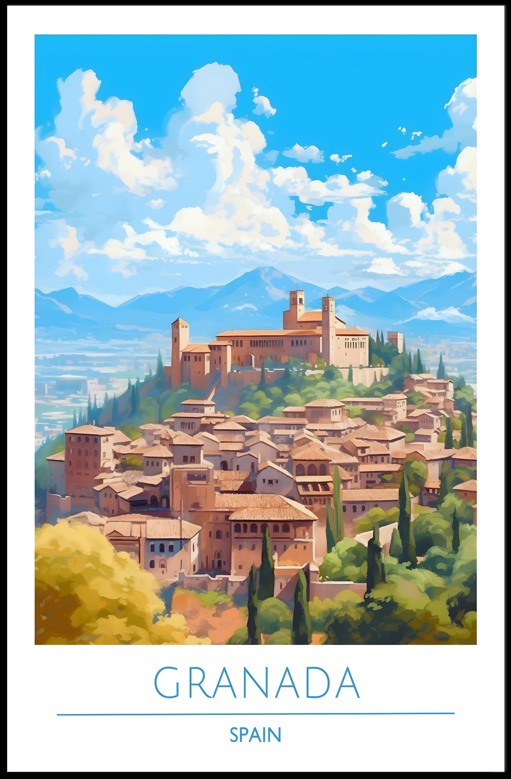 Scenic Granada Poster