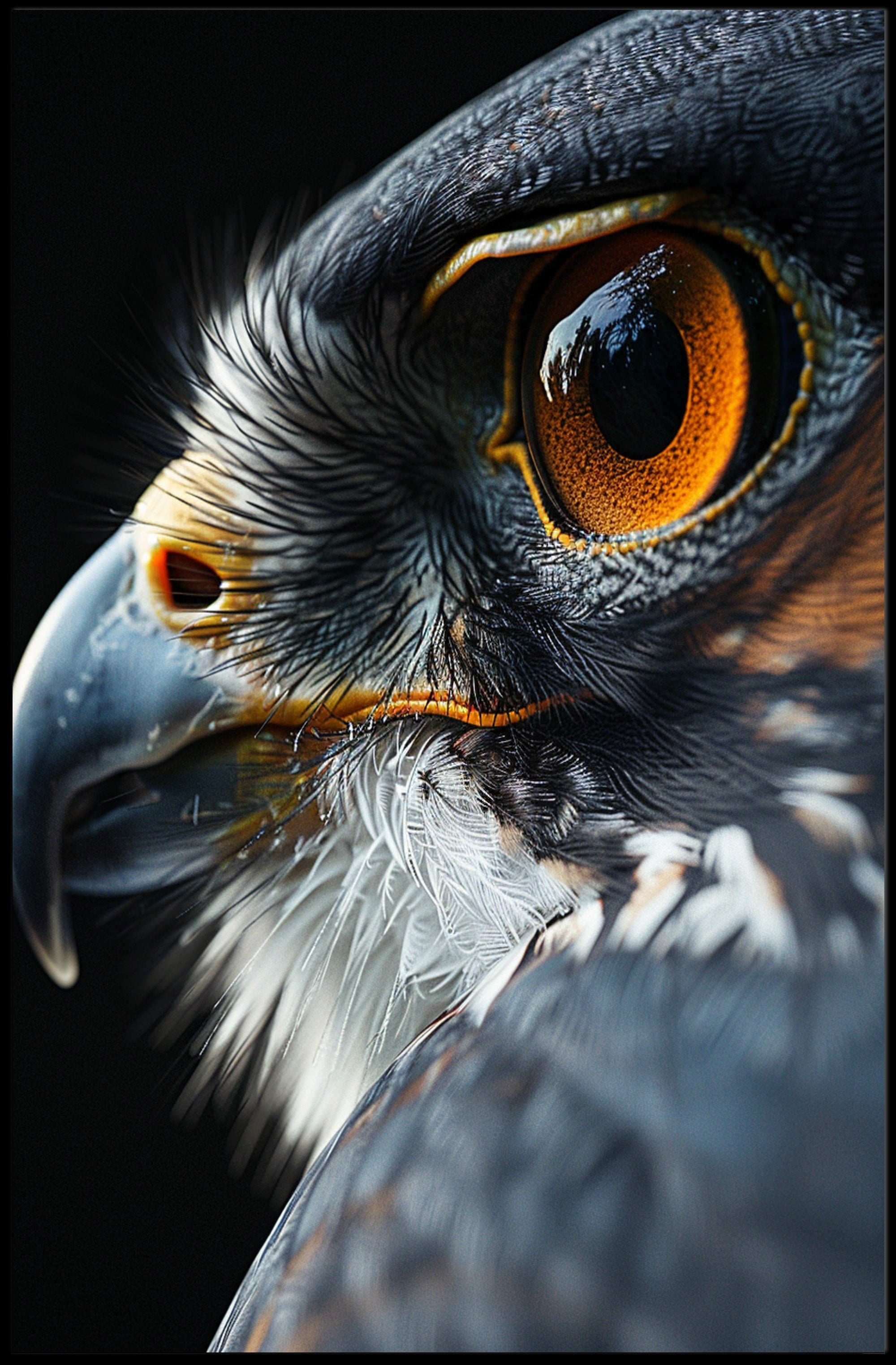 Bird of Prey Photorealistic Artwork Animal Poster PosterGoat