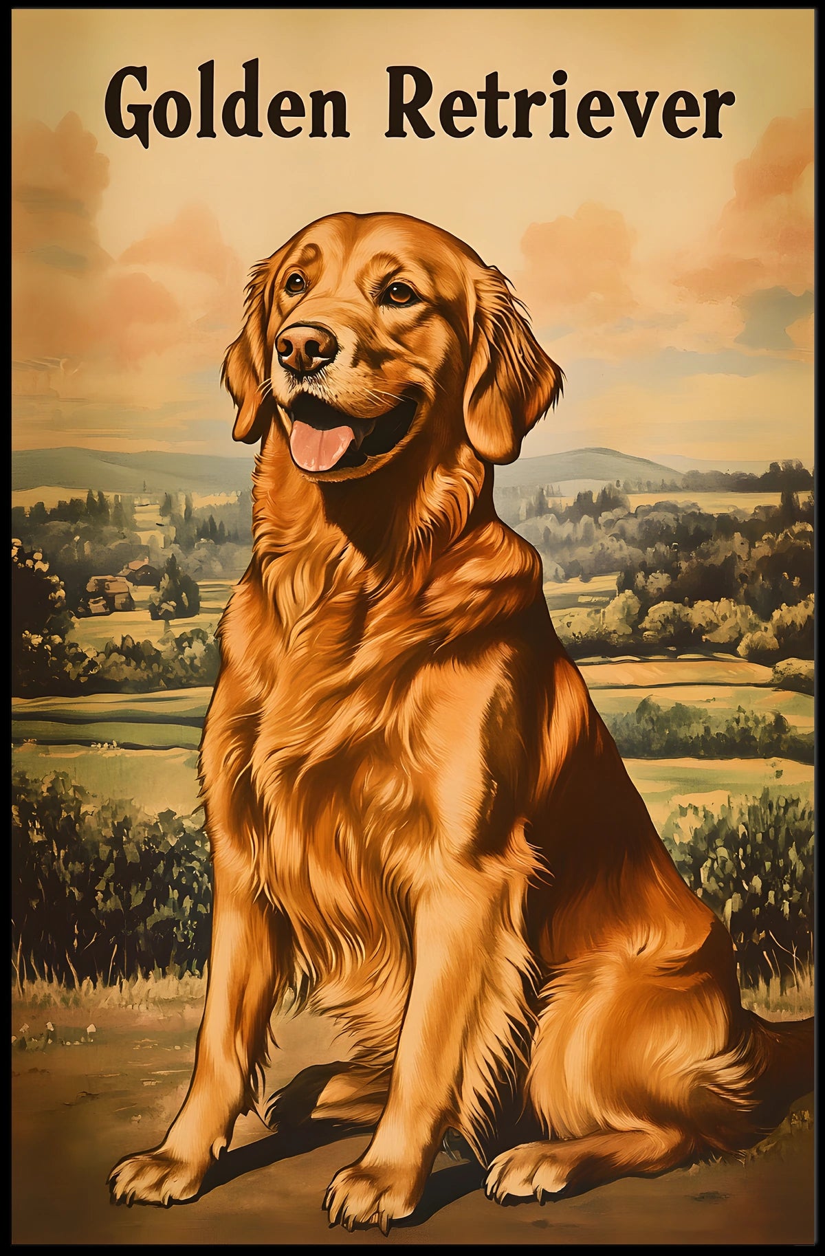 Golden Retriever Poster