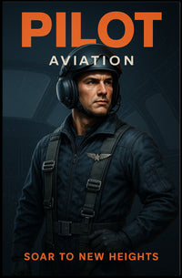 Pilot Aviation Soar to New Heights Poster