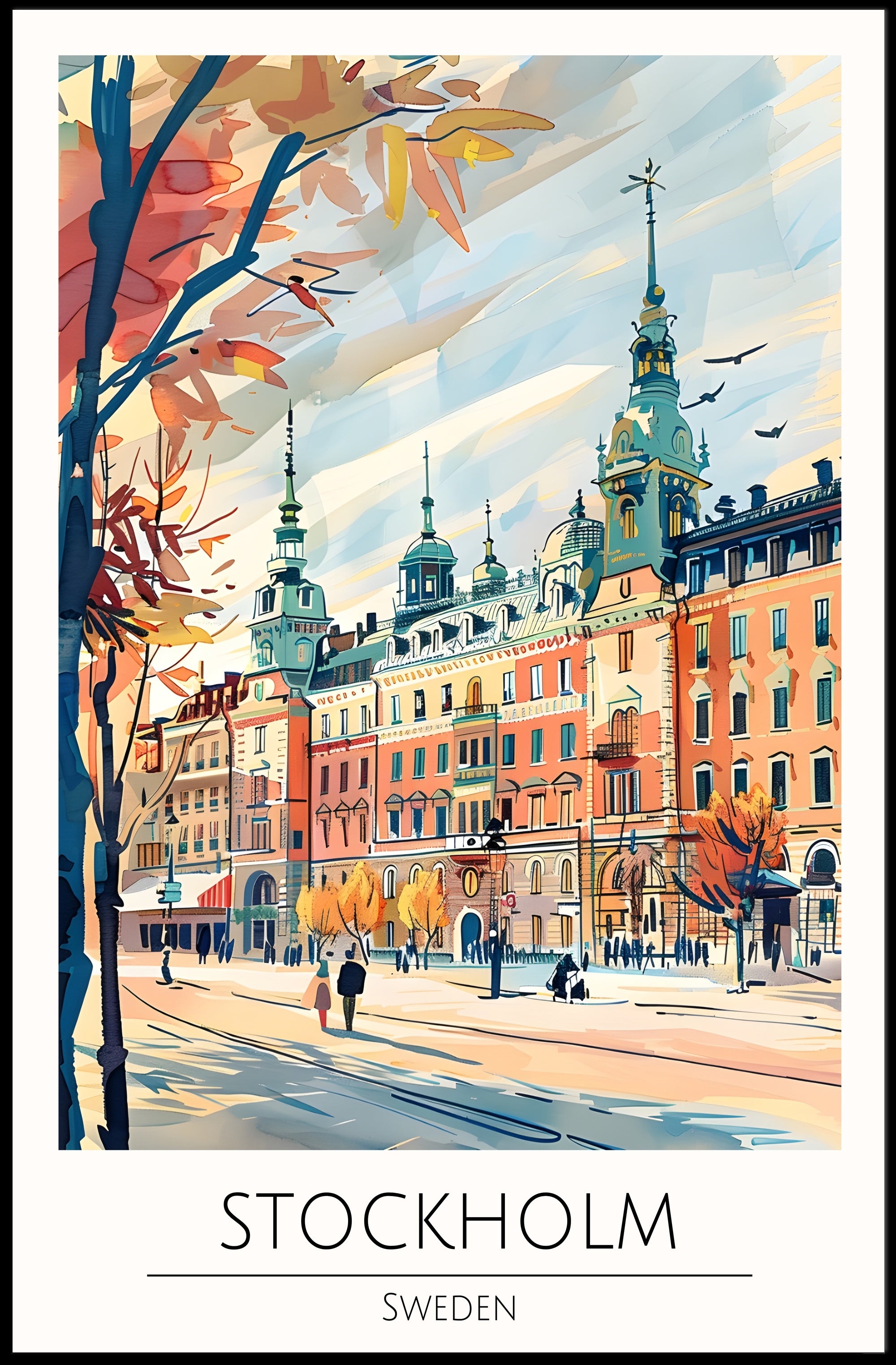 Autumn in Stockholm Poster PosterGoat
