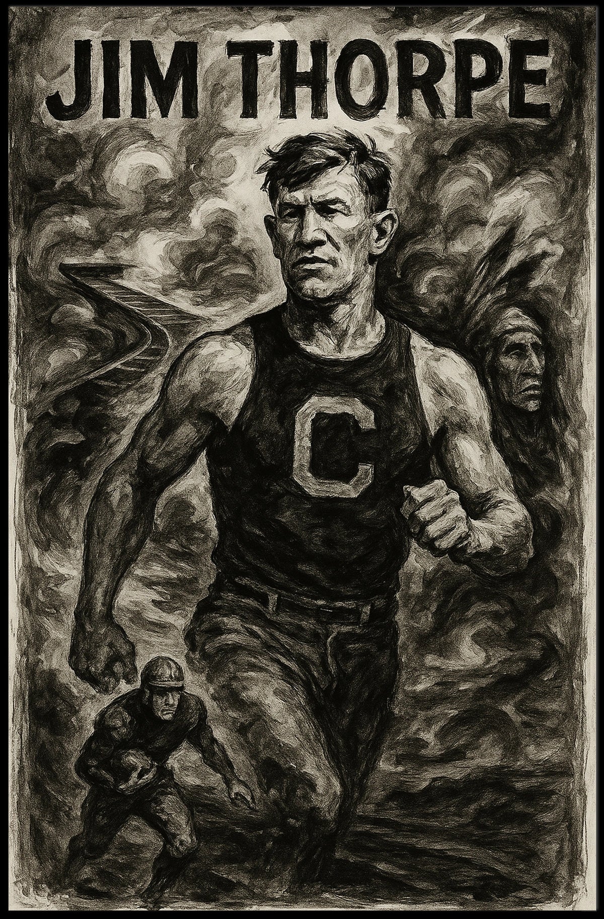 Jim Thorpe Athletic Legend Poster
