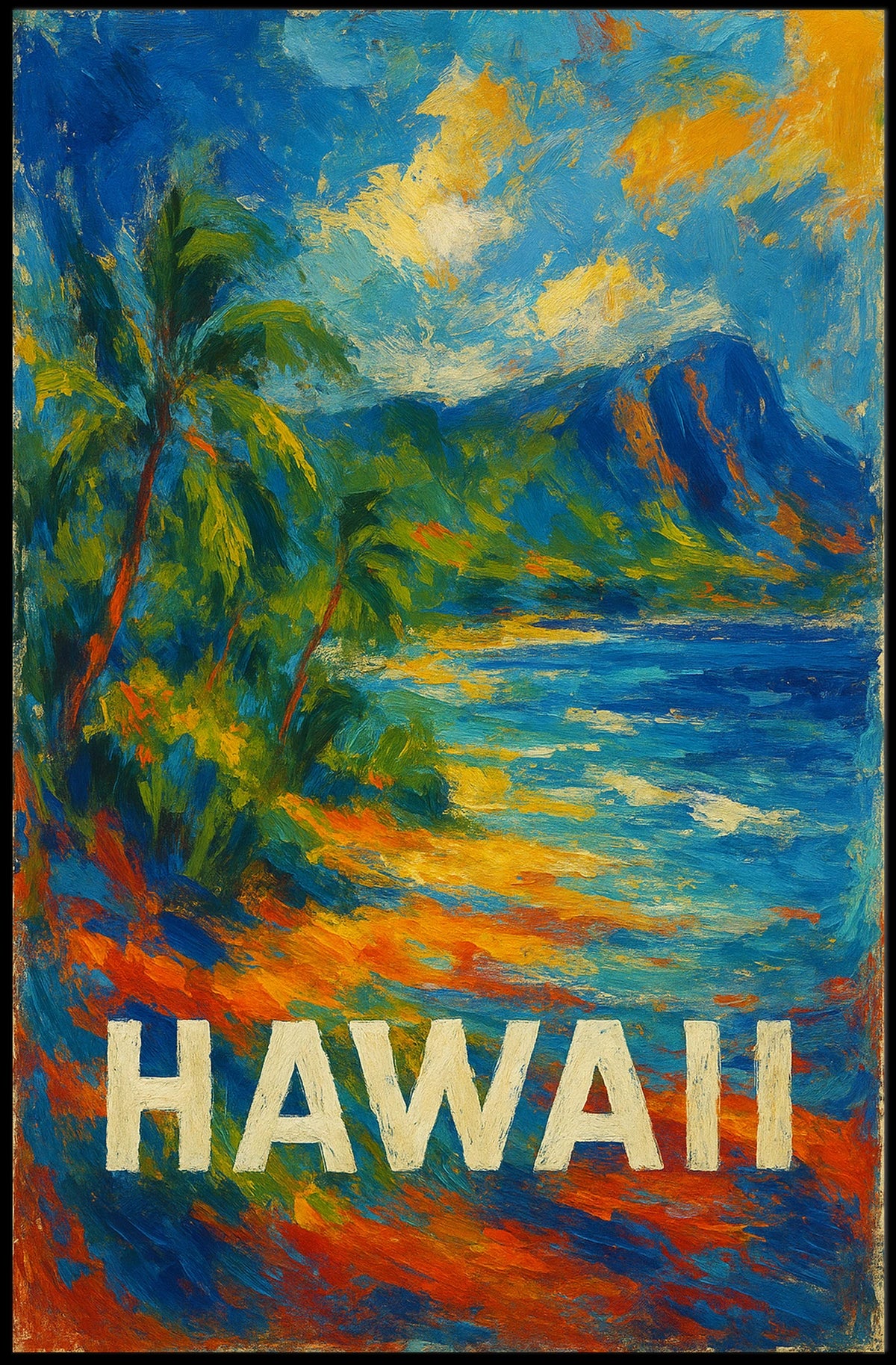 Hawaii Tropical Paradise Poster