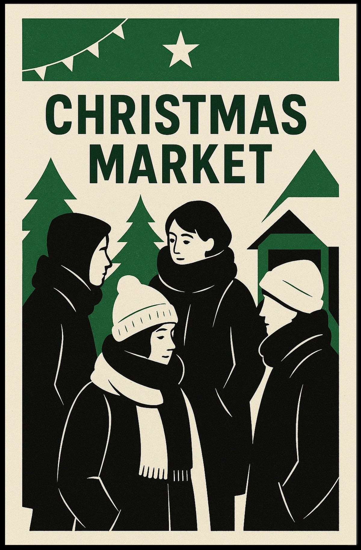 Christmas Market Celebration Poster