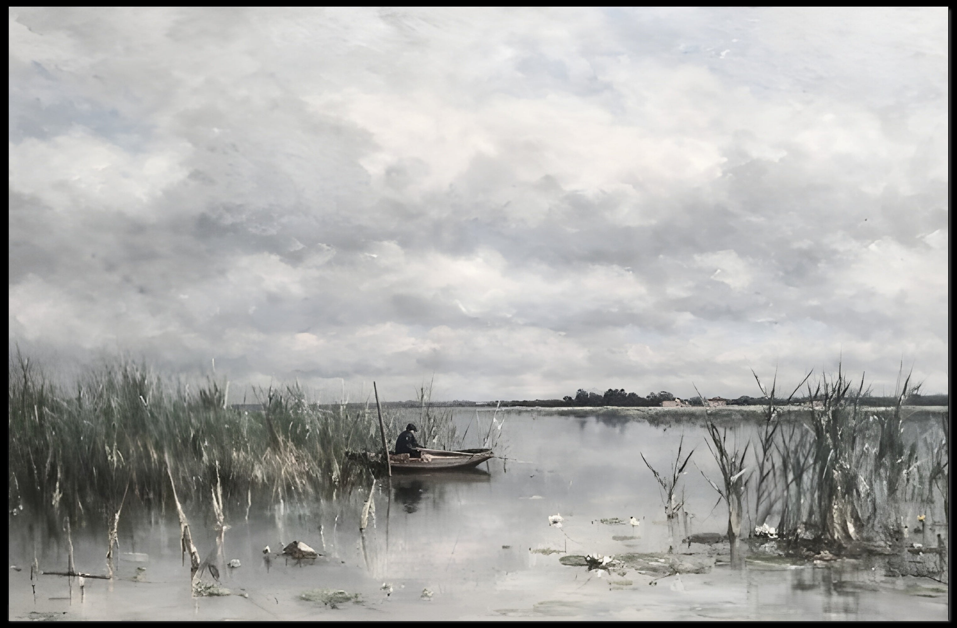 Tranquil Lakeside Poster