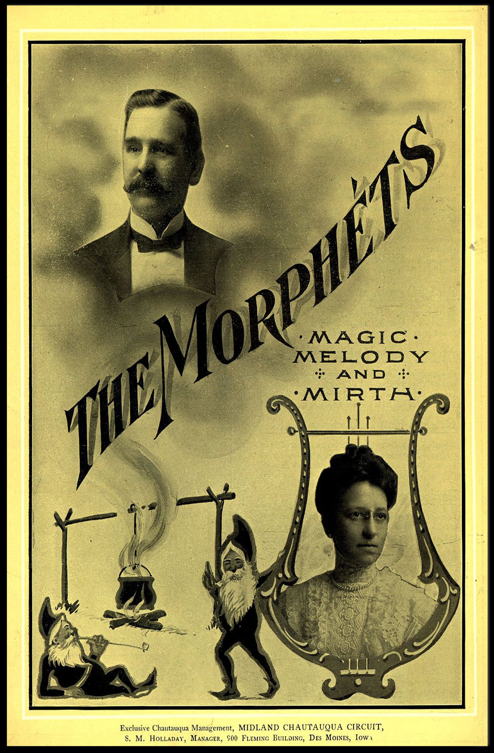 The Morphets Vintage Magic Show Cultural Poster