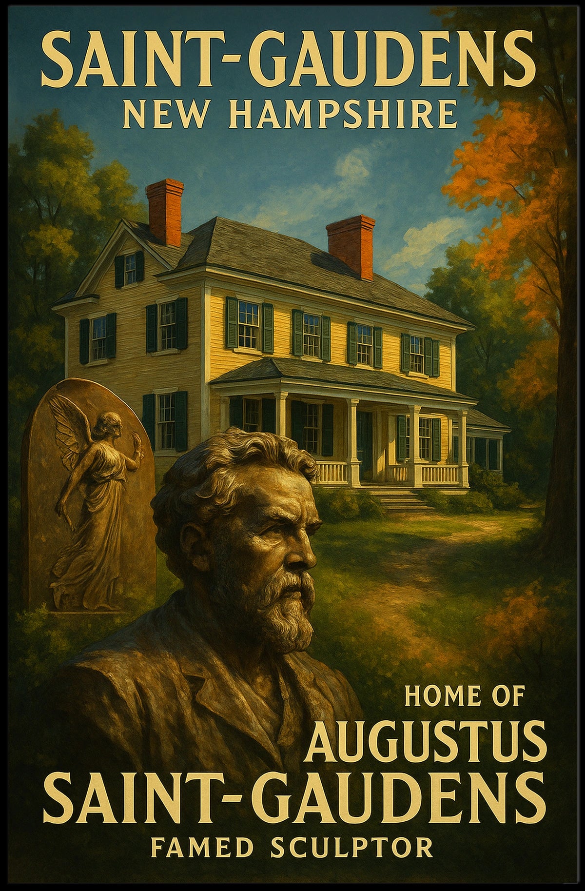 Augustus Saint-Gaudens Famed Sculptor Poster