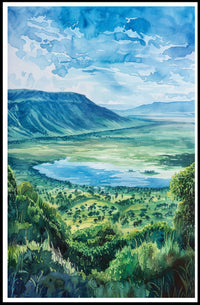 Tranquil Landscape Vista Poster PosterGoat