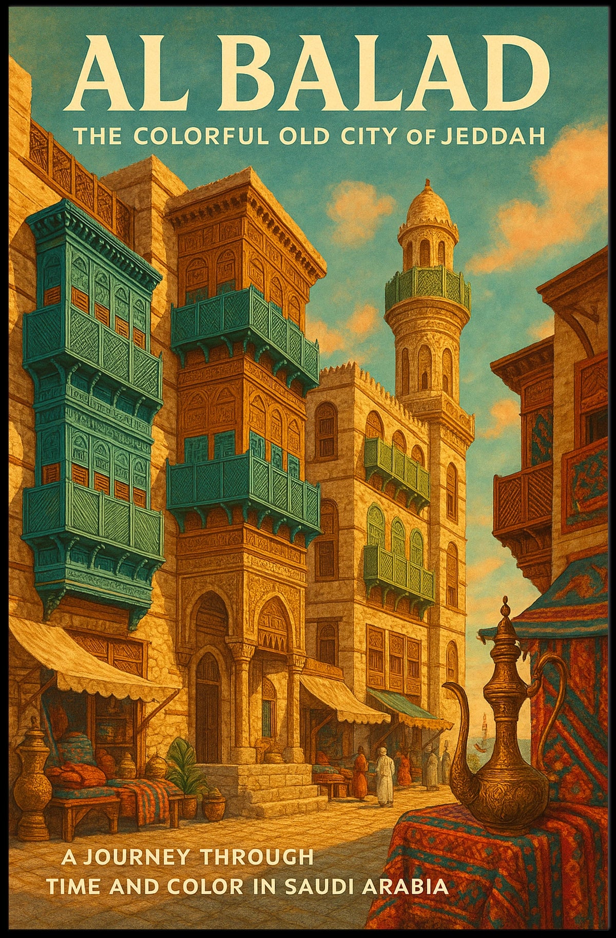 Al Balad The Colorful Old City Of Poster