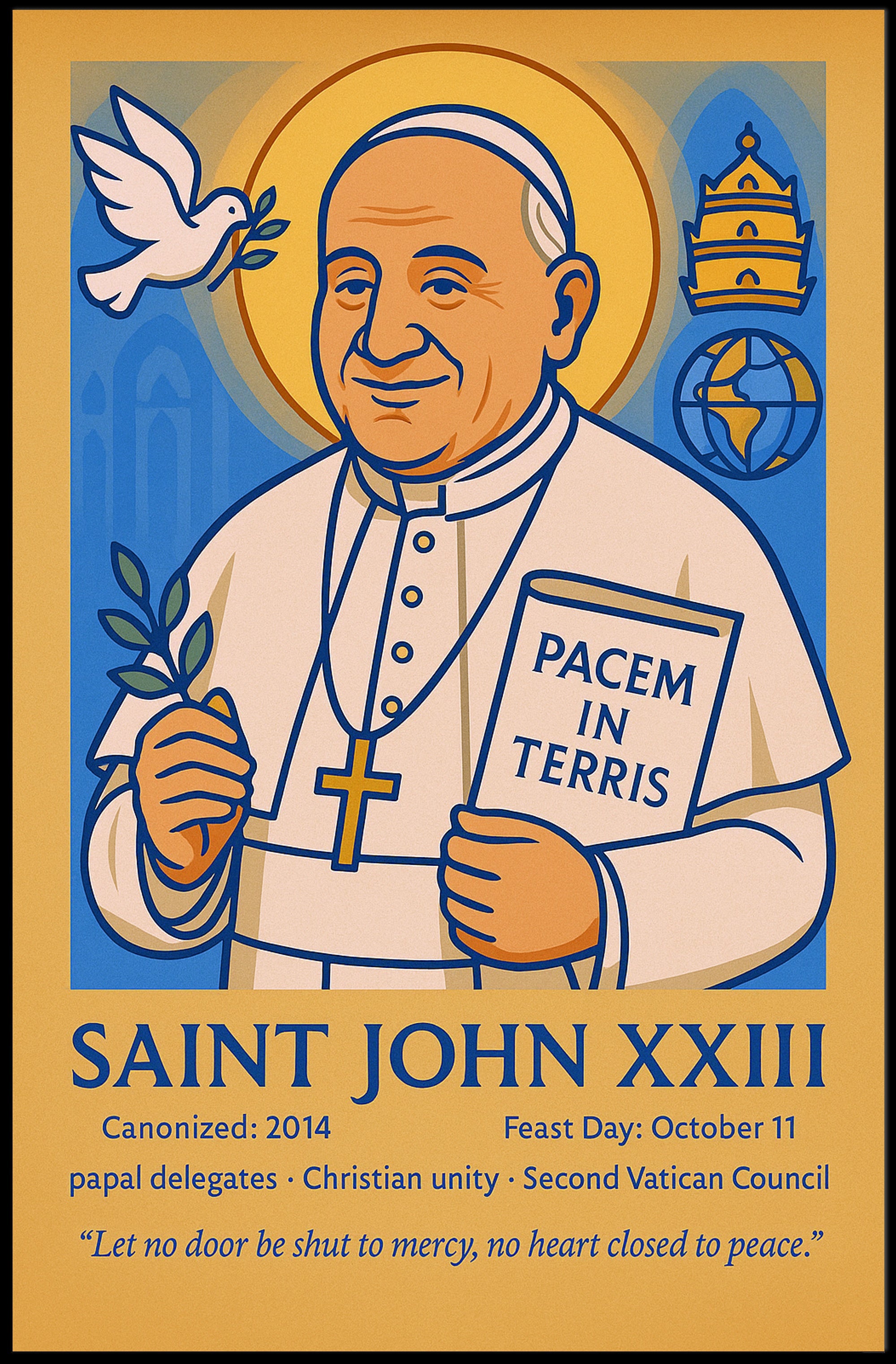 Saint John XXIII Poster PosterGoat
