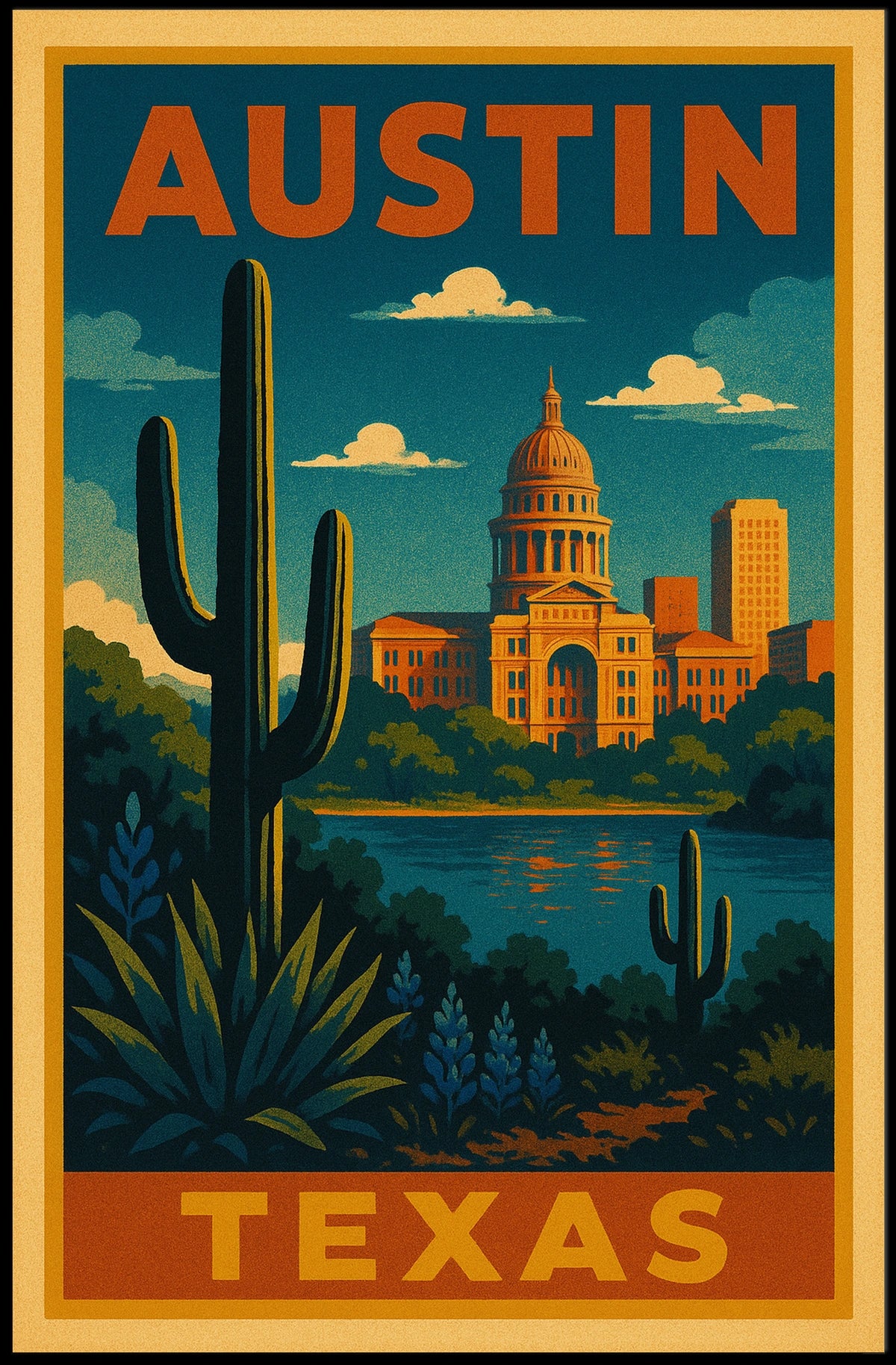 Austin, Texas Scenic Poster
