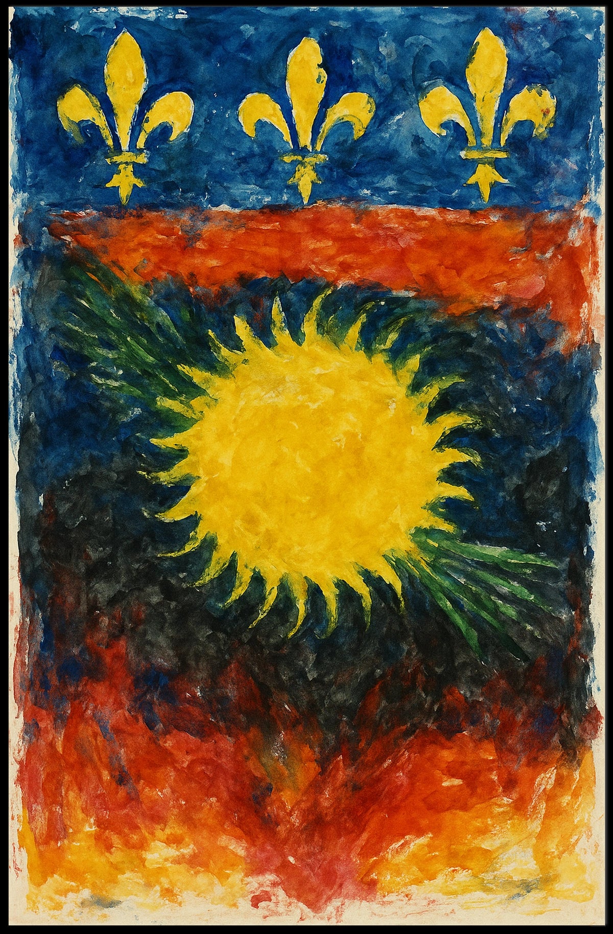 Vibrant Heraldry Poster