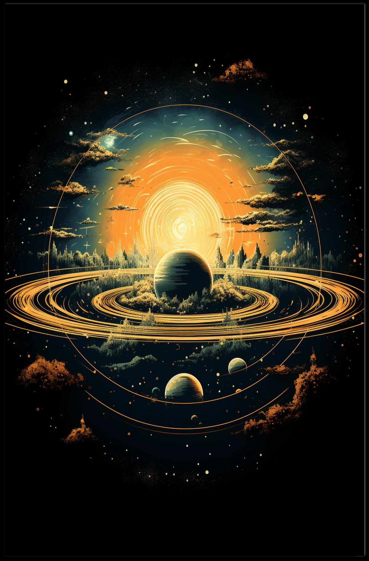 Celestial Harmony Poster