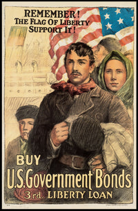 Liberty Loan Patriotic World War I Propaganda Poster