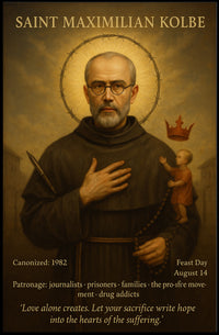 Saint Maximilian Kolbe Religious Reverence Poster