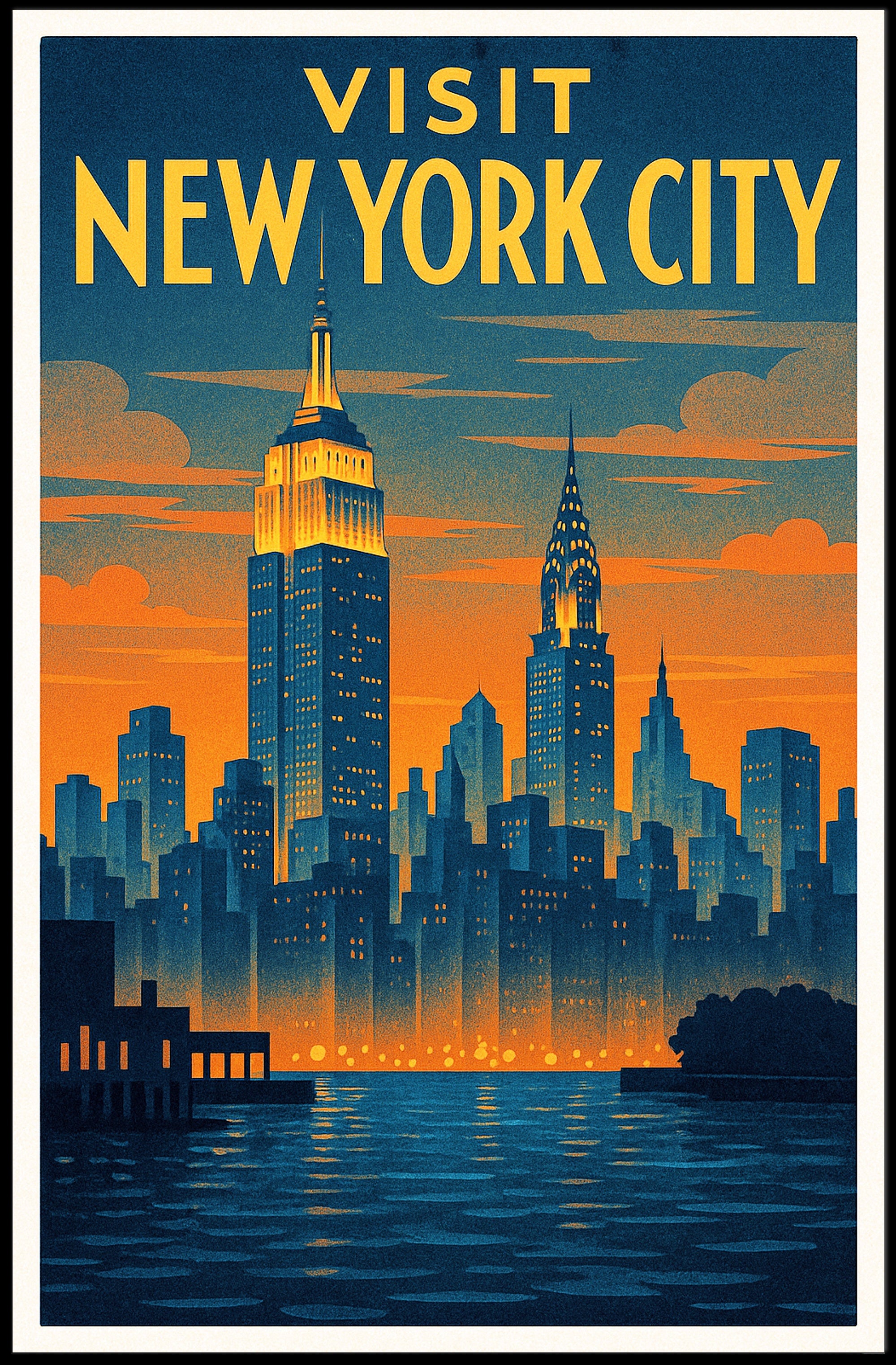 Visit New York City Poster PosterGoat