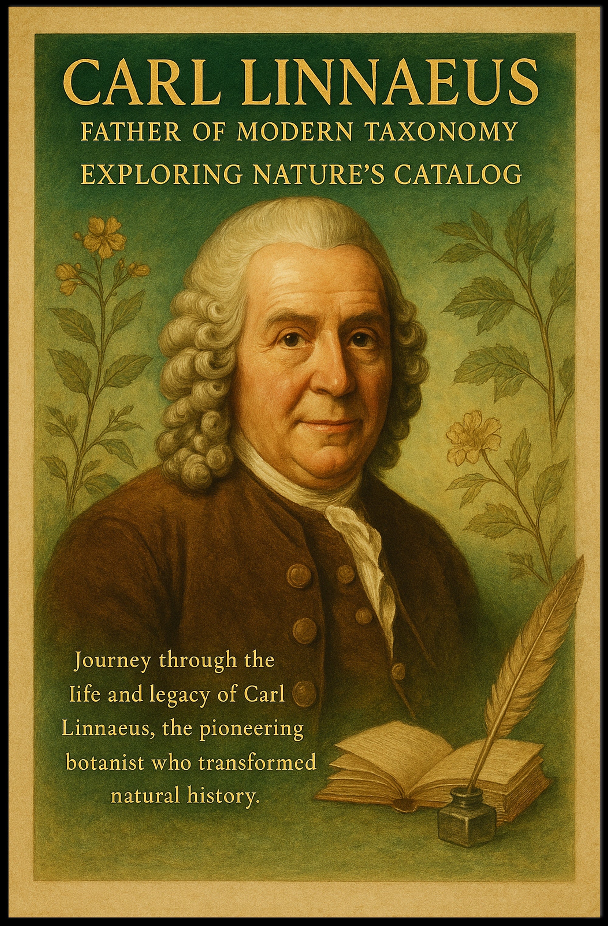 Carl Linnaeus Father of Modern Taxonomy Poster PosterGoat