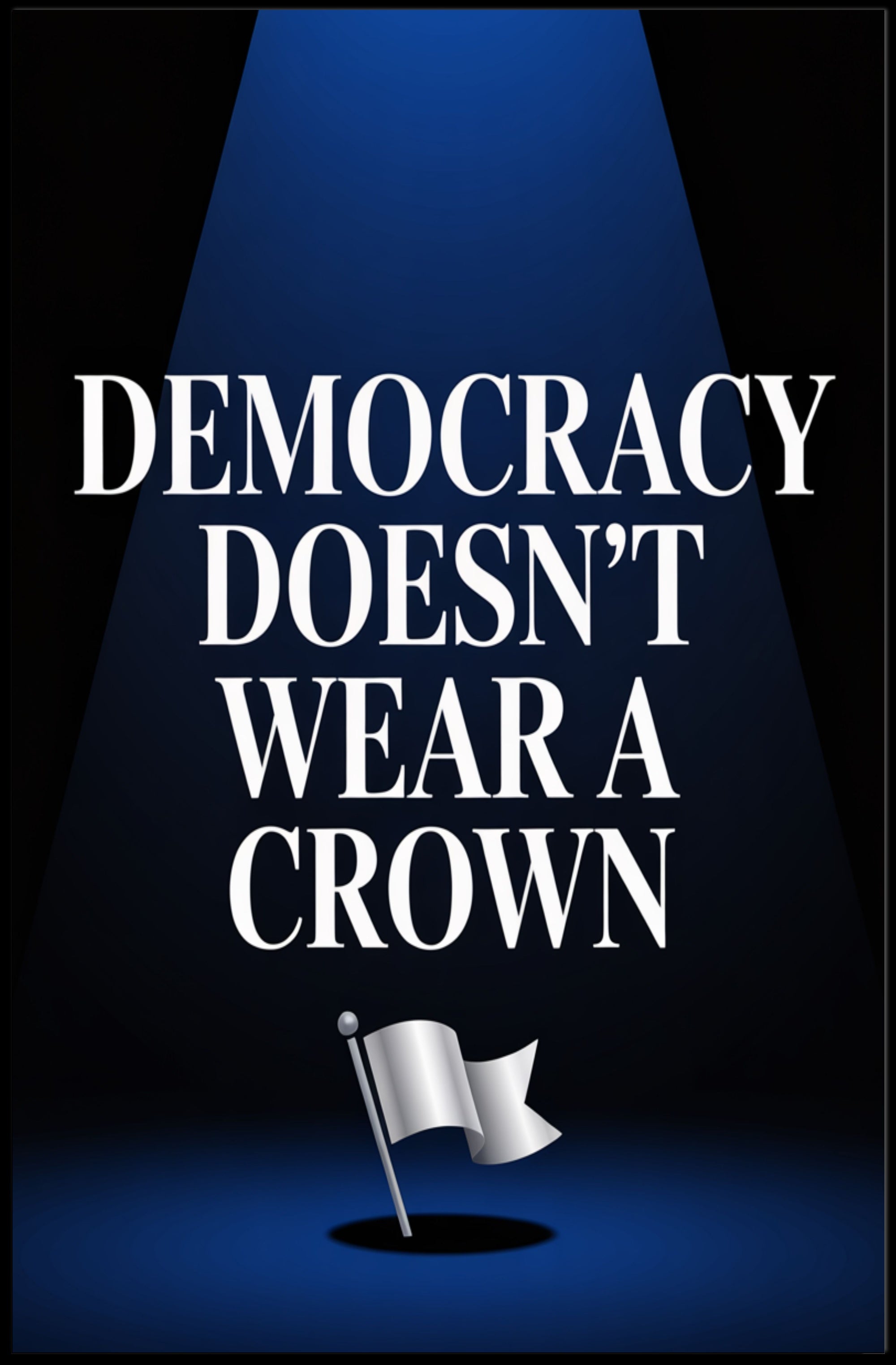 Bold Statement Poster with Political or Propaganda Twist