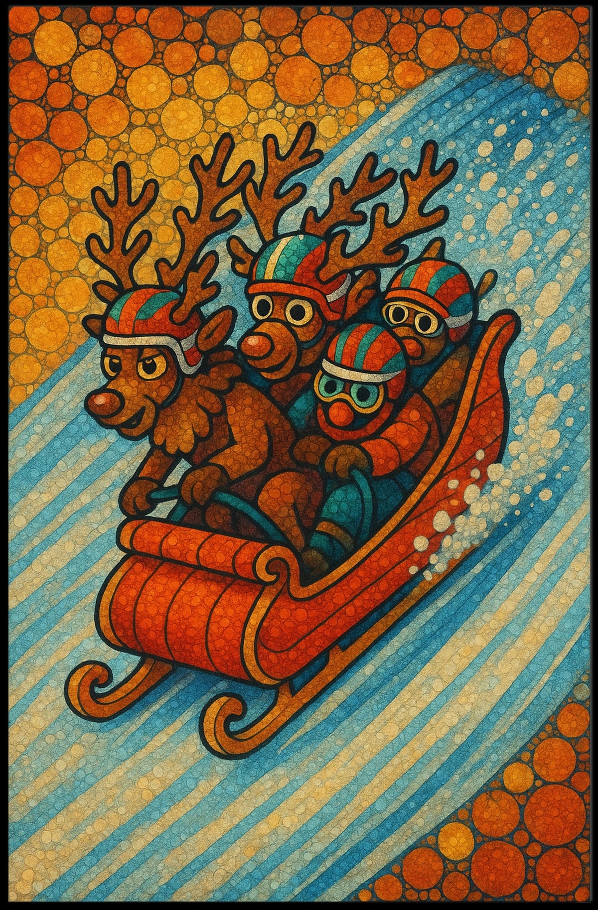 Reindeer Racing Adventure Poster