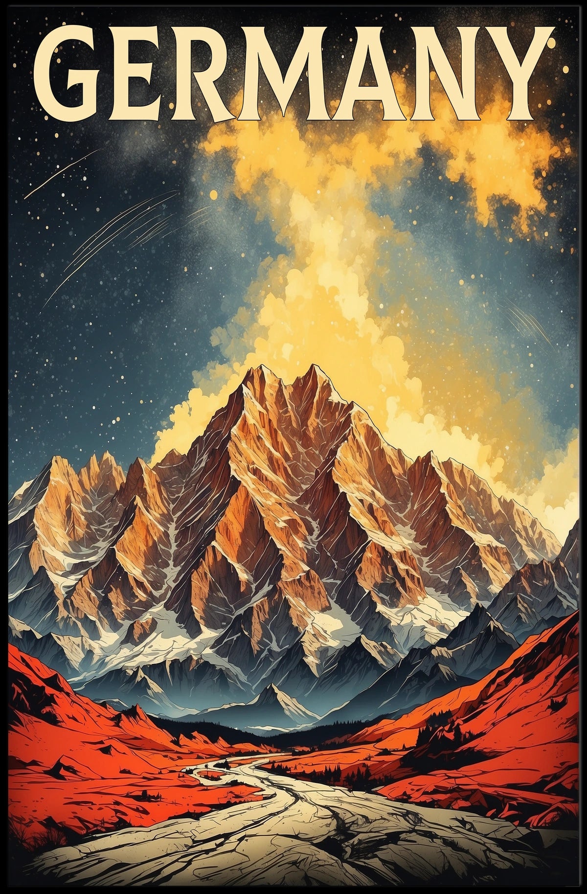 Majestic Mountains of Germany Poster