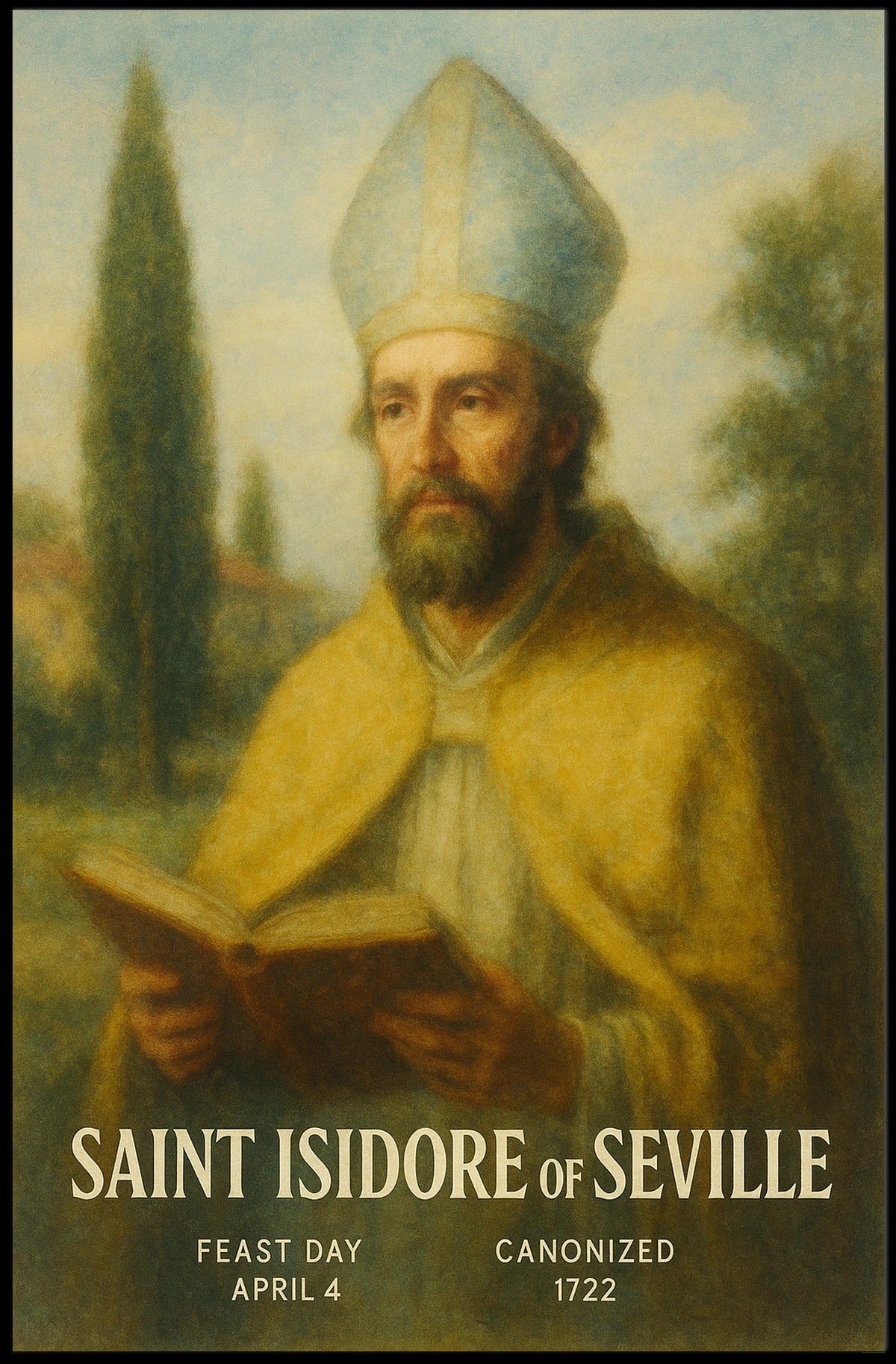 Saint Isidore Of Seville Poster