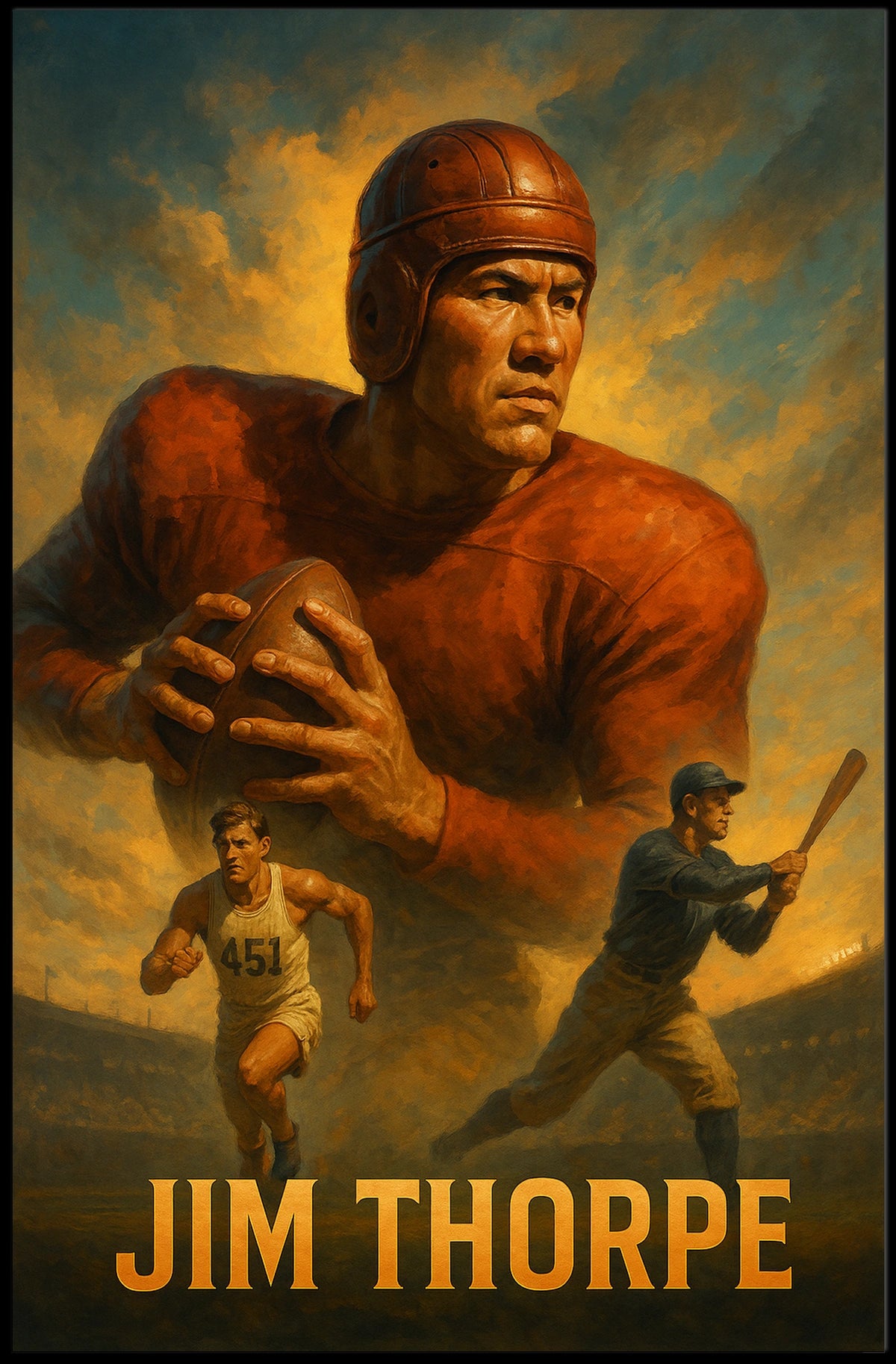 Jim Thorpe A Legendary Athlete Poster