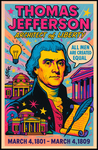 Thomas Jefferson Architect of Liberty Poster PosterGoat
