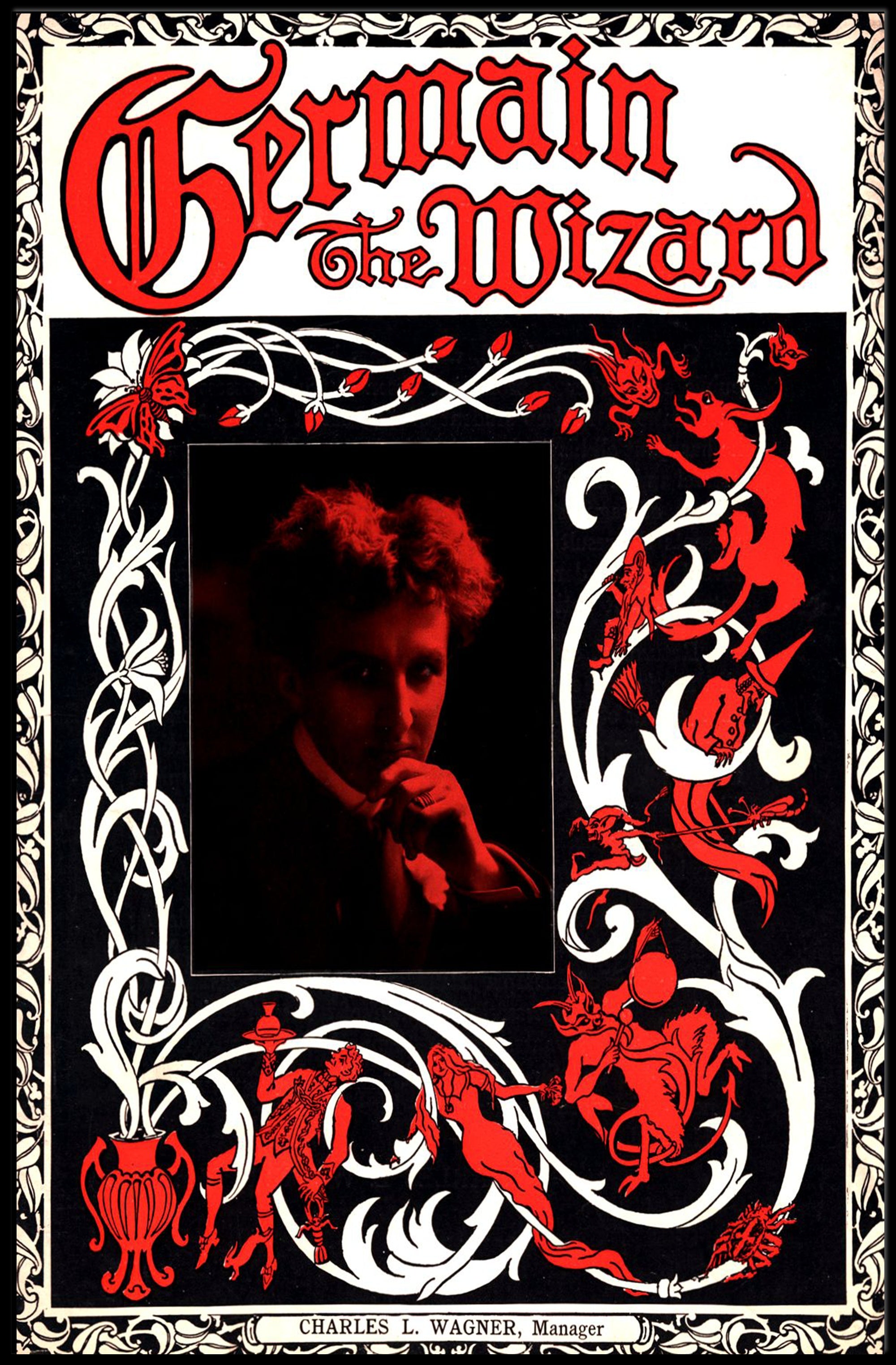 Germain the Wizard Art Nouveau Mystical Poster