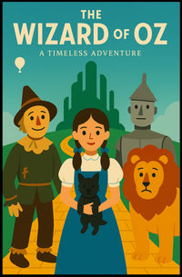The Wizard of Oz Adventure in a Fantasy or Mythology Poster PosterGoat