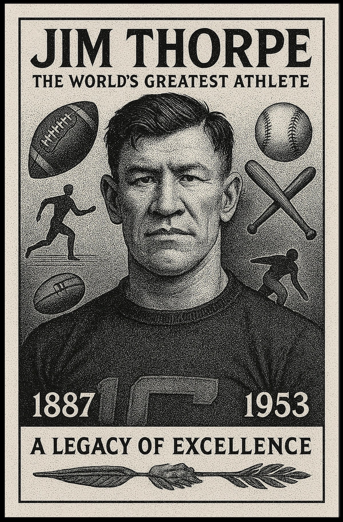 Jim Thorpe Legacy of Excellence Poster