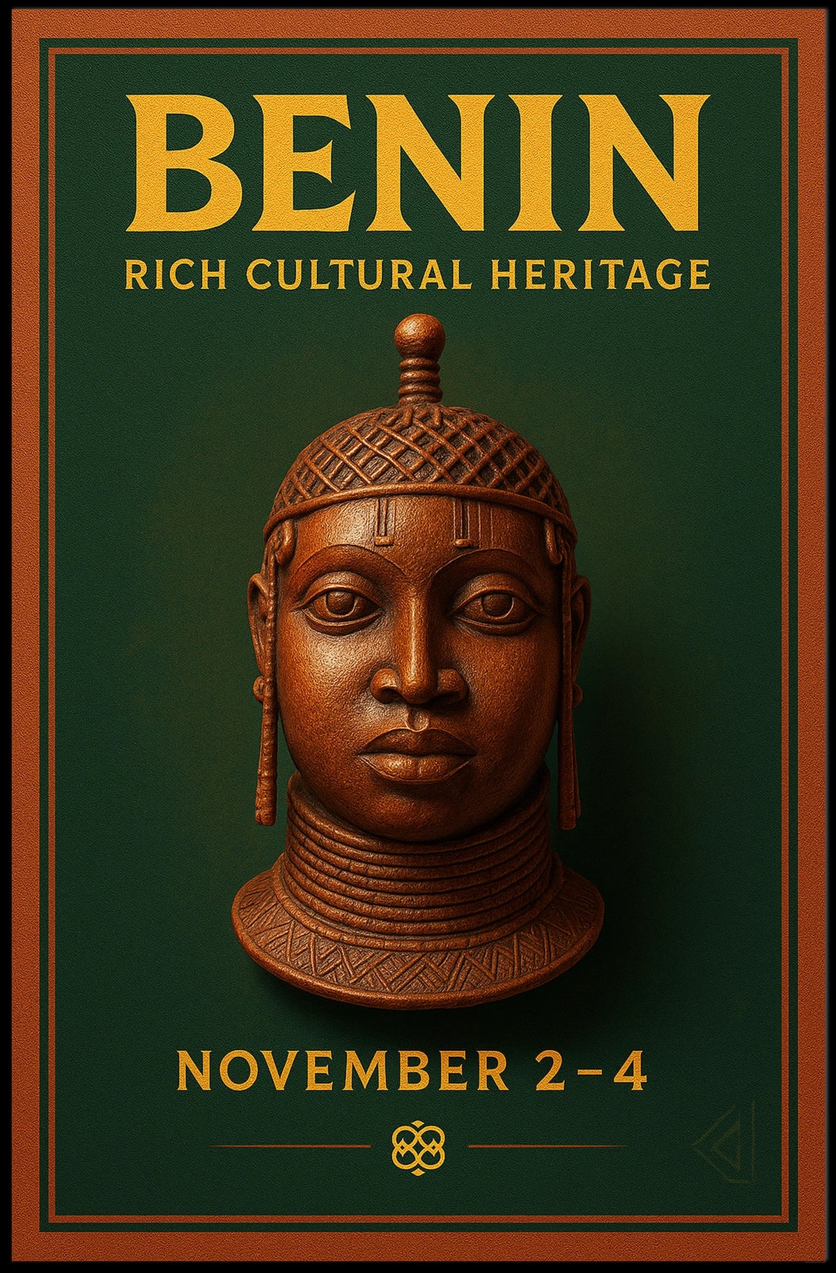 Benin Rich Cultural Heritage Poster