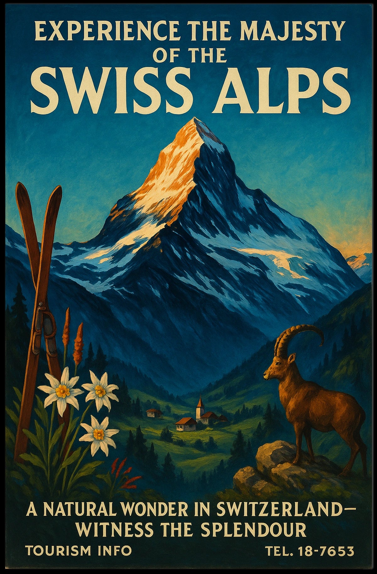 Experience the Majesty of the Swiss Alps Poster