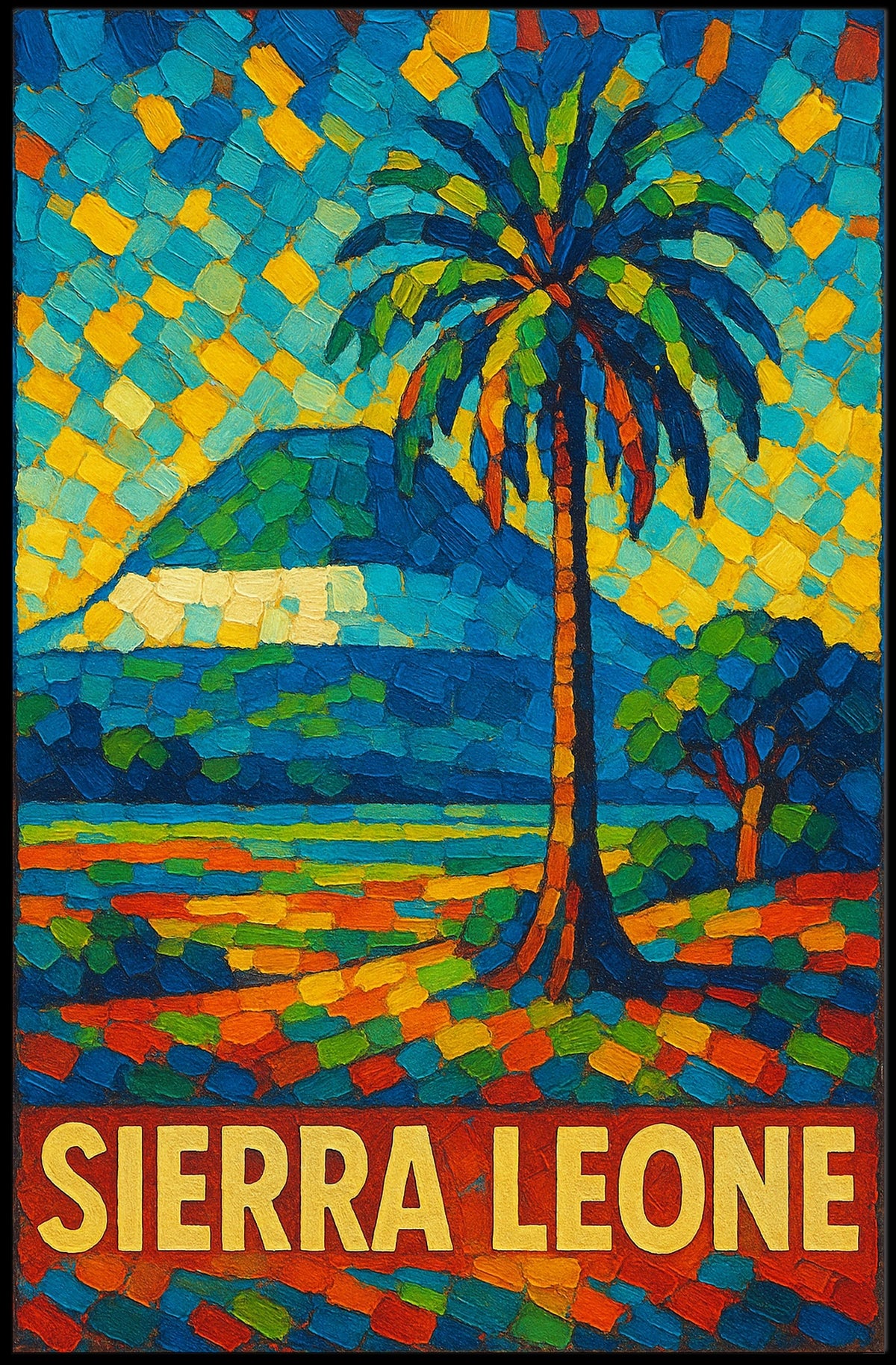 Sierra Leone Vibrant Landscape Poster