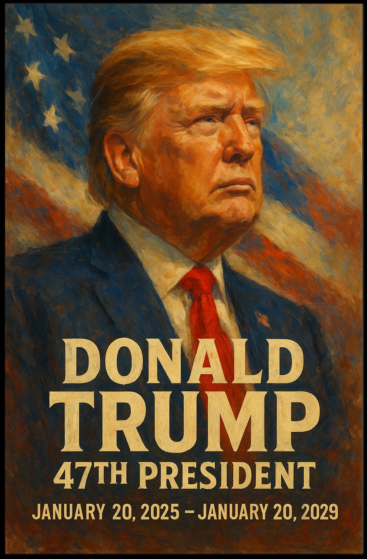 Donald Trump 47th President Poster