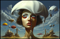 Surreal Dreamscape with Melting Hat Fantasy or Mythology Poster