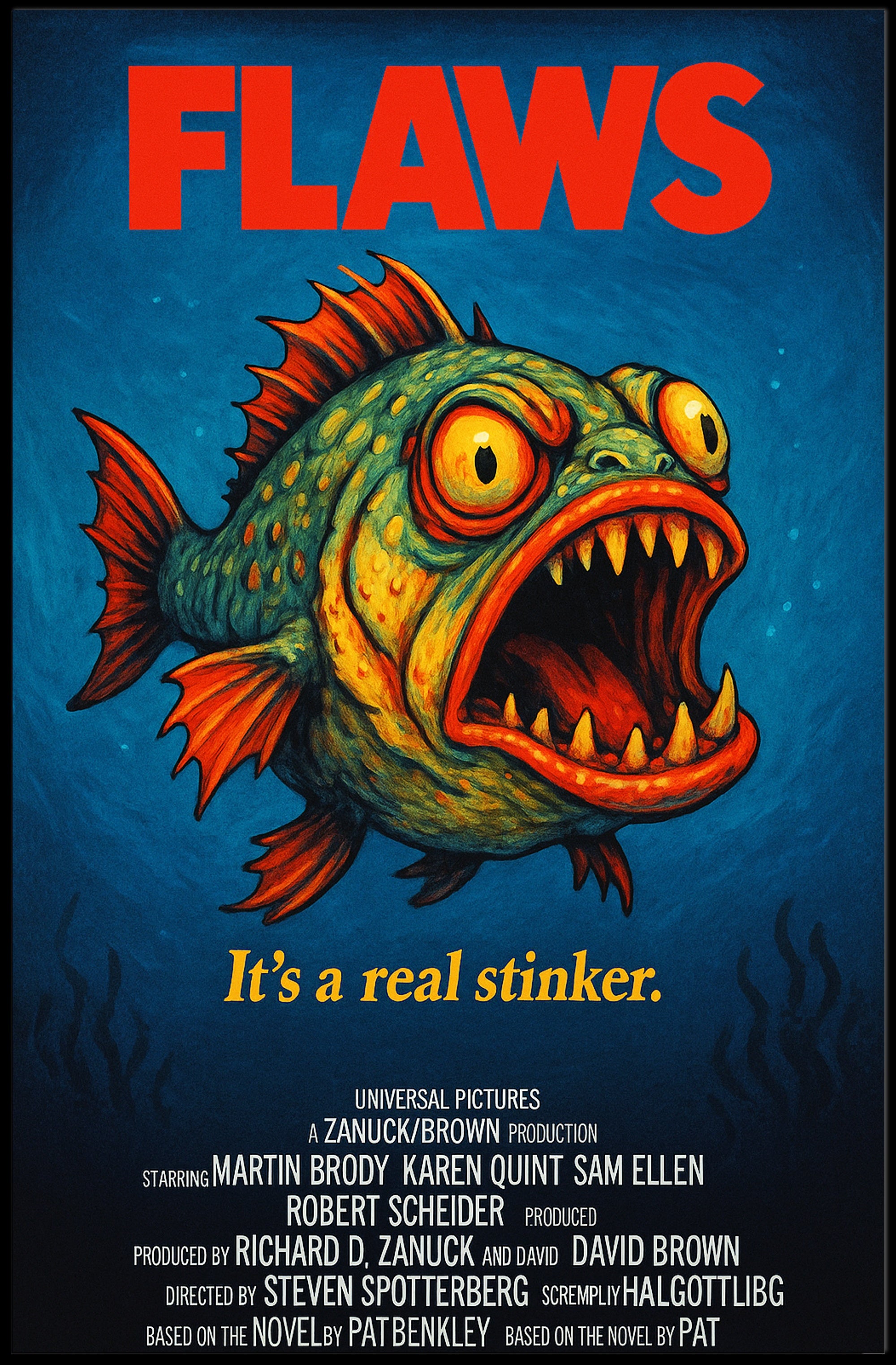 Flaws A Parody Deep Dive Poster PosterGoat