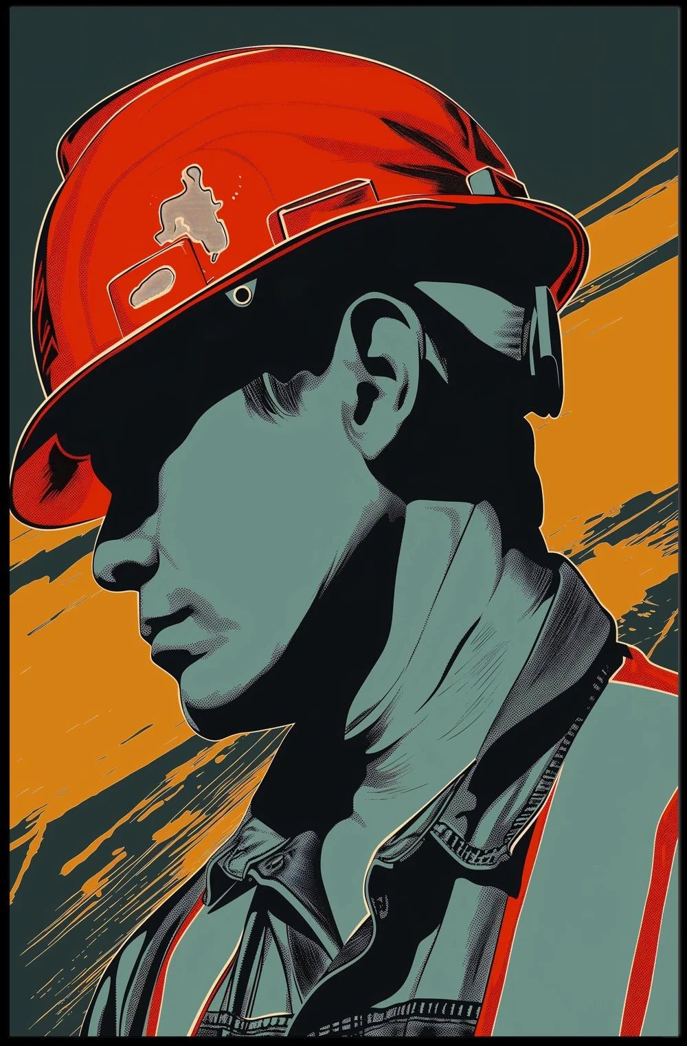 Vintage Cars and Architecture Art Poster